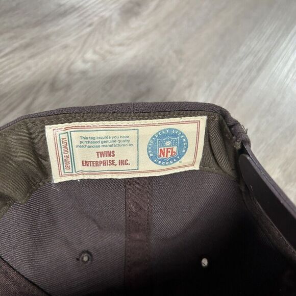 Vintage Cleveland Browns Hat‎ Snapback NFL Football Twins Enterprise Brown Cap - Picture 4 of 9